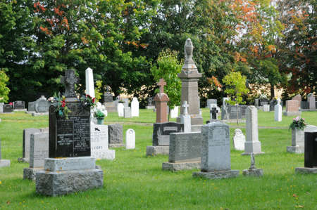 Canada, Quebec, the cemetery of Kamouraska 