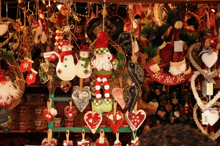 France, Bas Rhin, Christmas market in Strasbourgのeditorial素材