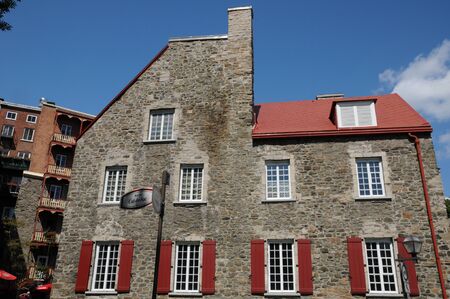 Canada, district of Petit Champlain in Quebecのeditorial素材