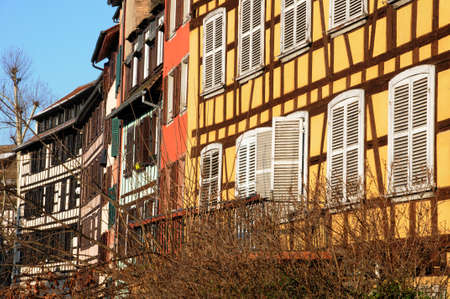 old house in the district of La Petite France in Strasbourgの写真素材