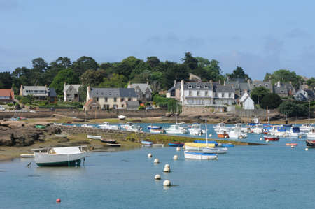 France, the picturesque port of Ploumanac hの写真素材