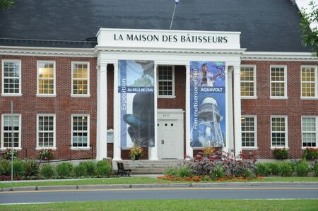 Canada, Quebec, La Maison des Batisseurs in Almaのeditorial素材