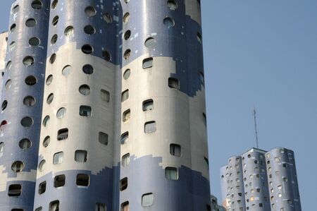 Ile de France, modern building in the Pablo Picasso district of Nanterre