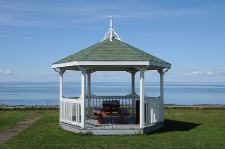 Canada, Quebec, village of Baie des sablesの写真素材