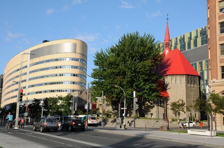 Canada, Quebec, Saint John l Evangeliste church in Montrealのeditorial素材
