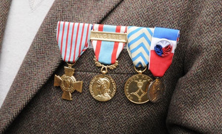 French military medalsの写真素材