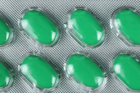 medicine, close up of a blister stripの写真素材