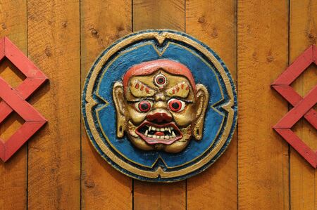 Canada, Quebec, mongolian decoration in the Saint Felicien zooのeditorial素材