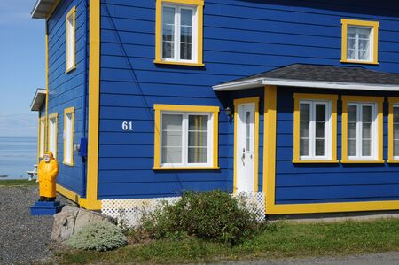 Canada, Quebec, village of Baie des sablesのeditorial素材