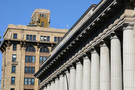 Canada, Quebec, old building in Montrealの写真素材