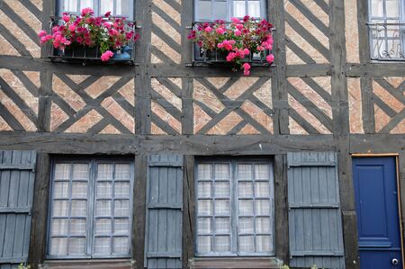 France, the village of Beuvron en Auge in Normandy