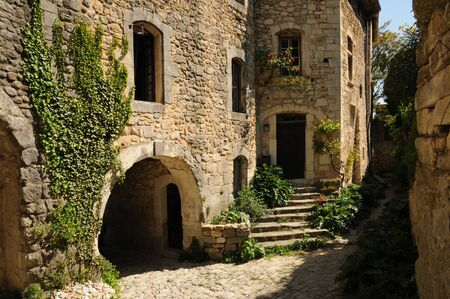 France, the village of Oppede in Provenceの写真素材