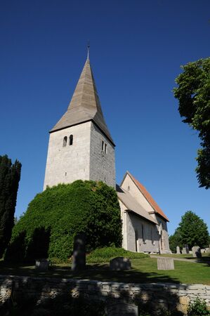 Swenden, the little old church of Frojelの写真素材