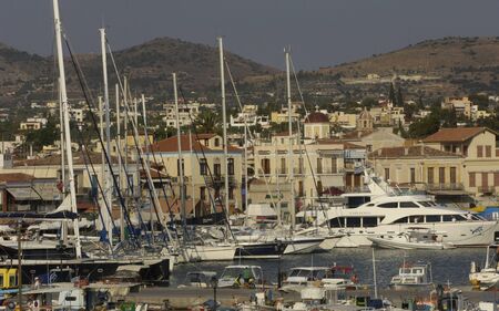 Greece, the city of Egine in Saronic gulfのeditorial素材