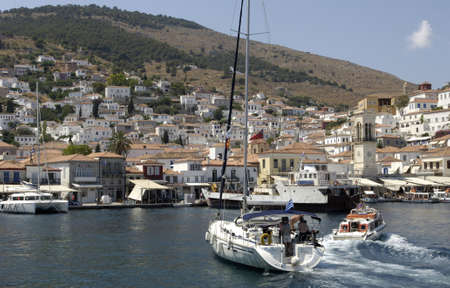 Greece, the Hydra island in Saronic gulfのeditorial素材