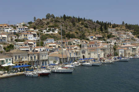 Greece, the picturesque island of Poros in Saronic gulfのeditorial素材