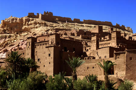Morocco, Ait Ben Addou, a ksar in the desert のeditorial素材