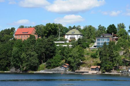 Sweden, Baltic sea and seaside in Stockholmの写真素材