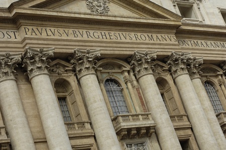 Italy, basilica Saint Peter in Vatican in Romeの写真素材