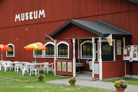 Sweden, old and historical tractors in Storlinge Motormuseumのeditorial素材