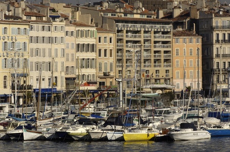France, Vieux Port in Marseille in Provence        のeditorial素材