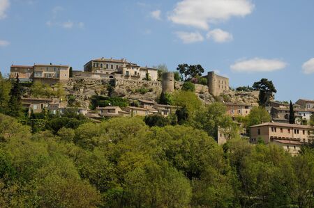 France, the village of Menerbes in Provenceの写真素材