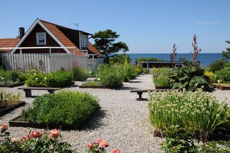 Sweden, Krusmyntagarden in Gotlandのeditorial素材