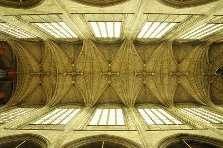 France, the collegiate church Saint Gervais Saint Protais of Gisors in Normandieのeditorial素材
