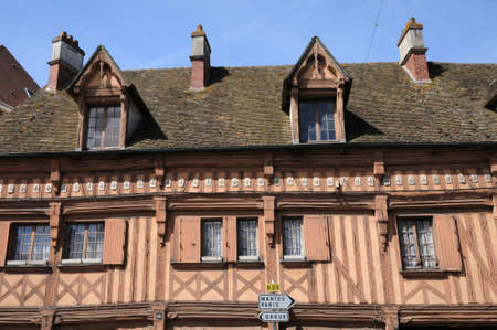 Ile de France, the city of Houdanの写真素材