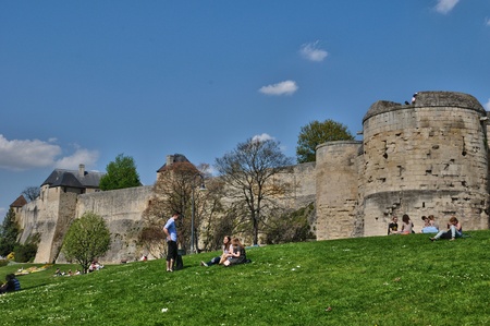 France, the castle of Caen in Basse Normandieのeditorial素材