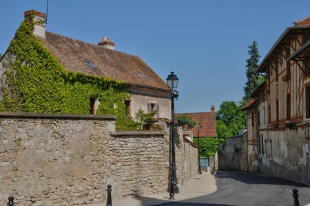 Ile de France, the village of Brueil en Vexin in Les Yvelinesの写真素材