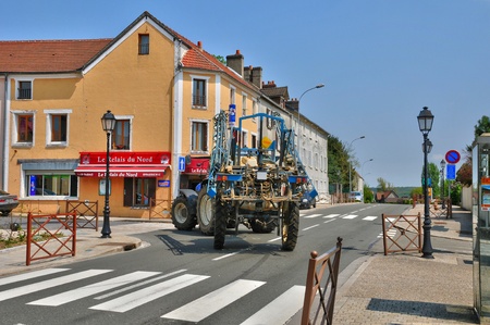 Ile de France, the village of Drocourt in Ile de Franceのeditorial素材