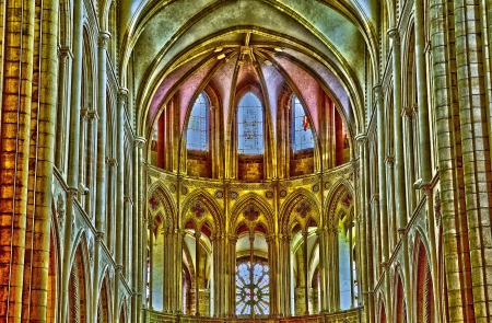 Caen, the abbaye aux Hommes in Normandieのeditorial素材