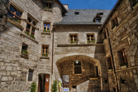 France, the picturesque Palais de la Raymondie in Martelのeditorial素材