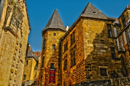 France, the picturesque city of Sarlat la Caneda in Dordogneのeditorial素材