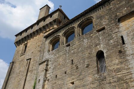 France, the picturesque castle of Biron in Dordogneのeditorial素材