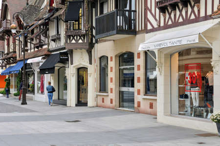 France, shop in Deauville in Normandieの写真素材