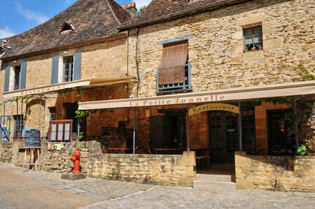 France, the picturesque village of Beynac in Dordogneの写真素材
