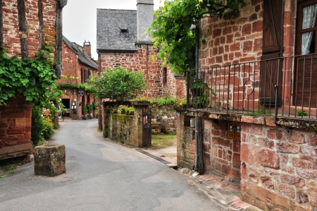 France, the picturesque village of Collonges la Rougeの写真素材
