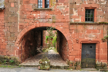France, the picturesque village of Collonges la Rouge
