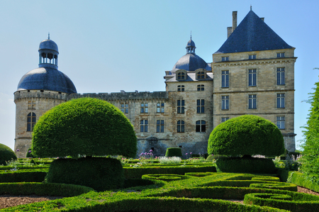 France, the castle of Hautefort in Dordogneのeditorial素材