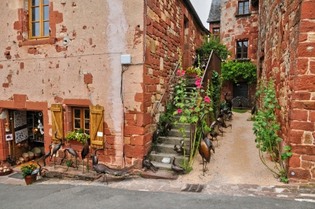 France, the picturesque village of Collonges la Rouge