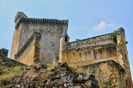 France, the picturesque castle of Commarque in Dordogneのeditorial素材