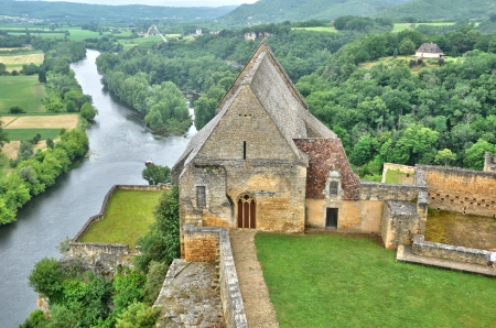 France, the middle age castle of Beynac in Dordogneのeditorial素材