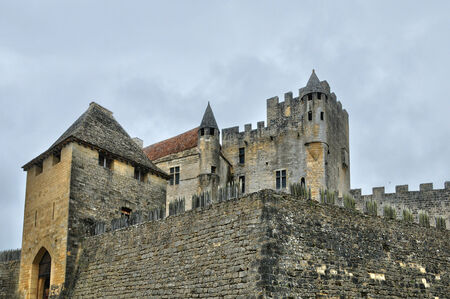 France, the middle age castle of Beynac in Dordogneのeditorial素材