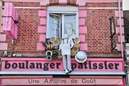 France, backery in Cabourg in Normandyのeditorial素材