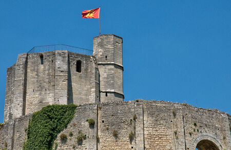 France, the historical castle of Gisors in Normandieのeditorial素材