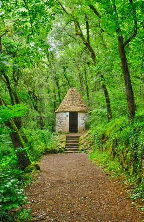 France, the picturesque garden of Marqueyssac  in Dordogneの写真素材