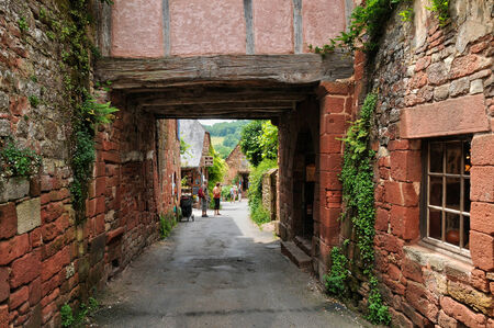 France, the picturesque village of Collonges la Rougeのeditorial素材