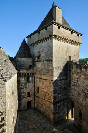 France, the picturesque castle of Castelnaud in Dordogneのeditorial素材